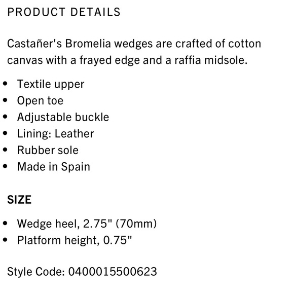 Castaner Bromelia Canvas Wedge Sandals - Picture 5 of 6